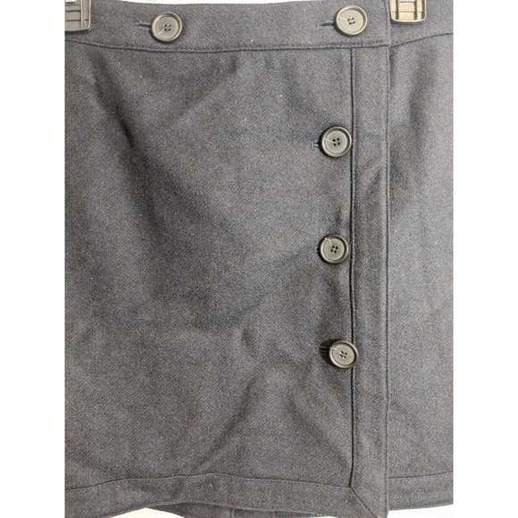 Ann Taylor Loft Preppy Wrap Wool Blend Mini Lined Skirt Women's Size 6 - Picture 2 of 6